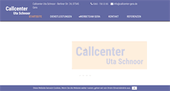 Desktop Screenshot of callcenter-gera.de