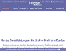 Tablet Screenshot of callcenter-gera.de